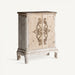 Introducing the "Chest of Drawers Geyer," a charming addition to your home decor. This cream-colored chest of drawers features a timeless Provenzal style, adding elegance and warmth to any room