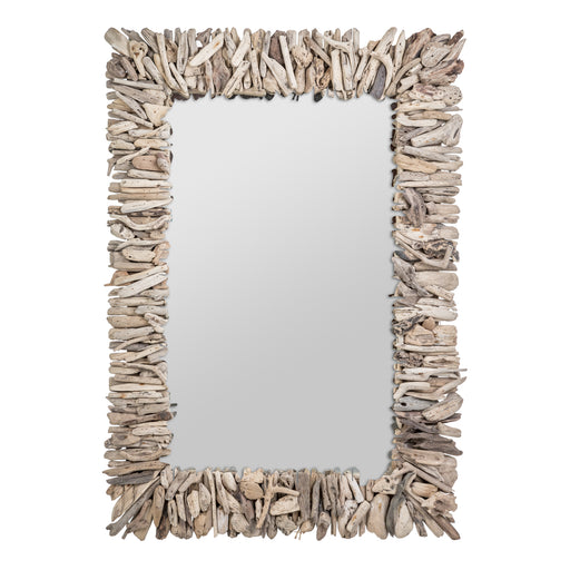 Introduce timeless elegance into your space with the Mirror VARVERG. Crafted from luxurious tropical wood and paired with a natural color finish, this piece exudes a sophisticated, ethnic style. The perfect fusion of form and function, this mirror is a must-have for any discerning individual.