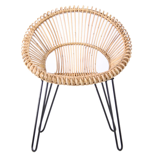 Alfta rattan, round shaped chair natural color