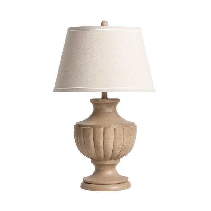 Touch of elegance and sophistication for your home, TABLE LAMP CLEMATIS. Crafted in a Provençal style, this lamp combines resin and linen for a unique, luxurious look. The natural brown color adds warmth to any room, making it the perfect addition to your decor. 