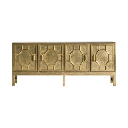 Experience the epitome of luxury with the RECKE Sideboard. This exquisite piece exudes sophistication with its stunning gold old color and timeless Art Deco style. Crafted with meticulous care, it is made of high-quality brass combined with MDF, ensuring durability and elegance