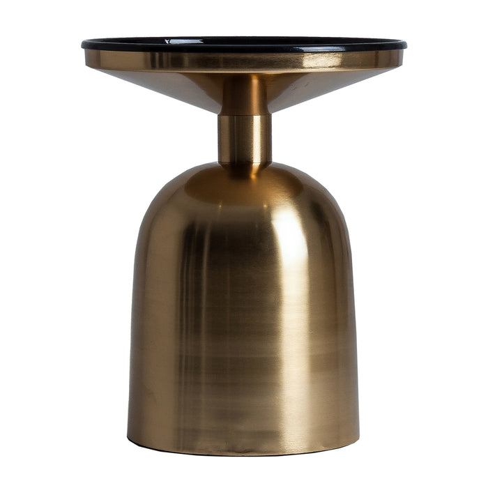 Add a touch of Art Deco elegance to your space with the exquisite Side Table Garseten. Its sleek design features a striking combination of black and gold colors, creating a bold and sophisticated look