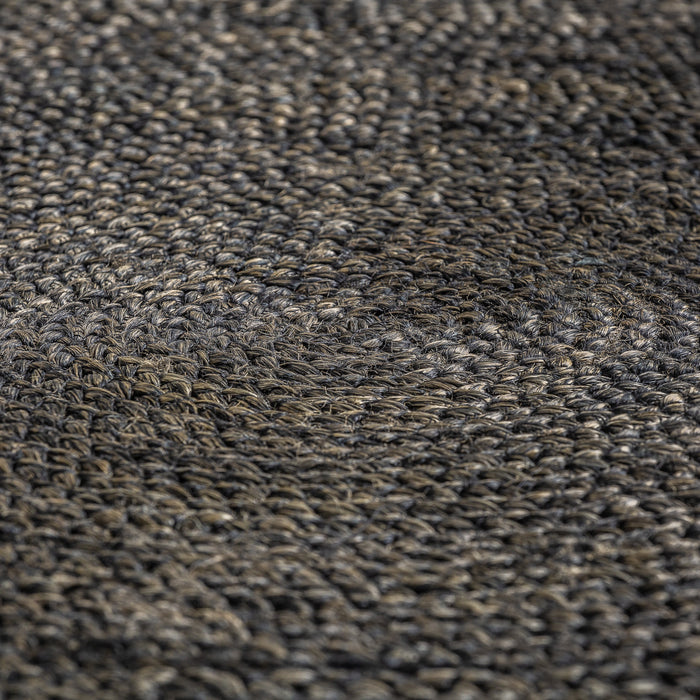 The Round Carpet Kisai in black dyed color is a beautiful and natural addition to any living space. Made of high-quality jute fibers, it exudes a rustic and earthy charm that is perfect for Colonial style decor