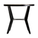 Stylish Bar Table Antrim with its striking Industrial Style design, in black and natural color, iron combined with mango wood
