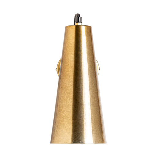 Transform your space with the luxurious addition of this Art Deco inspired wall lamp. Expertly crafted from premium brass, it boasts a captivating golden finish that adds a vibrant touch to any room