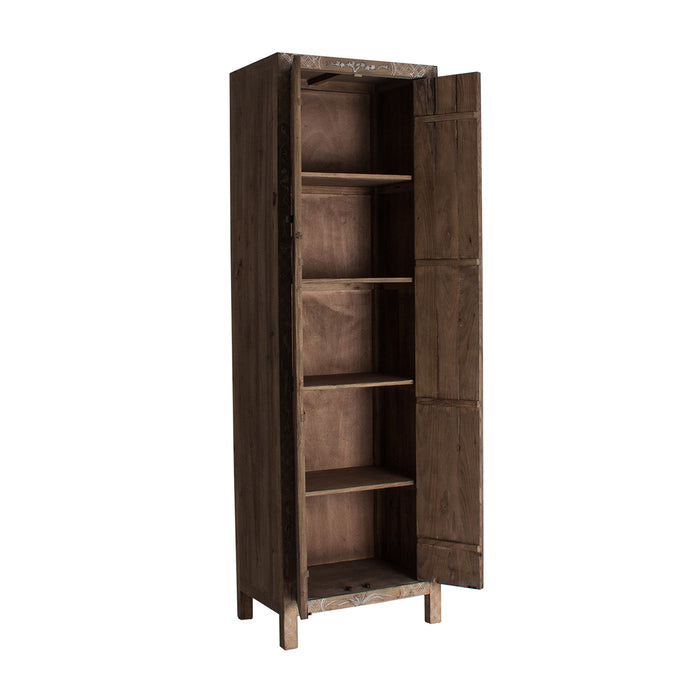 Macao Wardrobe, a charming addition to your space with its natural Provenzal style and warm, inviting color. This exquisite wardrobe is skillfully crafted from recycled pine wood, showcasing its eco-friendly and sustainable nature