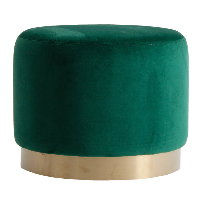 Elevate your comfort and style with our FOOTREST WIL. Designed with a shabby chic aesthetic, this footrest features a soft velvet upholstery in a luxurious green color