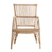 The Nukus armchair, in its pure natural shade, embodies the essence of modern design with an earthy touch. Entirely crafted from rattan, it stands as a tribute to simplicity and organic beauty. Representing pure nature furniture, this piece seamlessly integrates into contemporary settings while bringing forth the warmth and authenticity of its material.