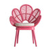 The Lluc armchair, in a playful pink hue, is a radiant embodiment of the kitsch style. Fashioned from rattan and complemented with soft cotton and foam, it offers both comfort and aesthetic appeal. With its removable feature and striking design, this armchair is not just a functional piece but also a bold statement in any decor setting