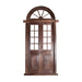The DARIALEA Door is a stunning, hand-crafted piece that combines Ethnic Style with modern elegance. Made of high-quality Teak Wood in a rich brown color, this door features a beautiful Glass insert that adds a touch of sophistication to the design