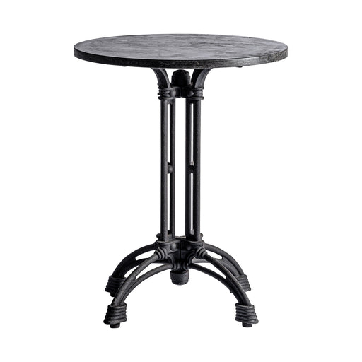 The BAR TABLE SINDI is a statement piece for any space. This stylish round table features a robust iron frame and a luxurious marble top for a modern and industrial look. Enjoy its contemporary style and robust construction for years to come.. The bar table is designed for exceptional sturdiness and durability, making it a great choice for busy households or commercial spaces