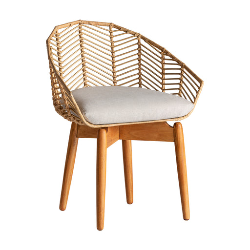 Crafted with a Nordic-inspired aesthetic and adorned with a natural color palette, the Plissé Rattan Chair is a stunning piece of furniture