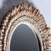 round shell ethnic style mirror 