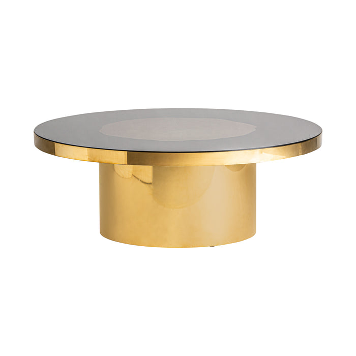 Elevate your living room with the Bertrix Coffee Table, a stunning piece inspired by the Art Deco style. The combination of Black and Gold colors adds a touch of glamour and sophistication to your space. Crafted with precision from high-quality steel, this coffee table ensures durability and stability