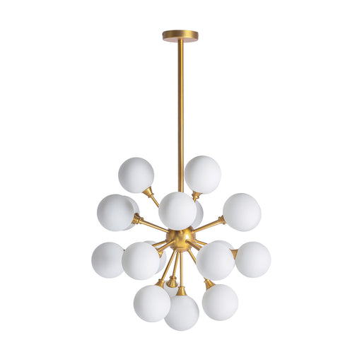 This exquisite Art Deco-style ceiling lamp is crafted from high-quality brass and embellished with sparkling crystal accents