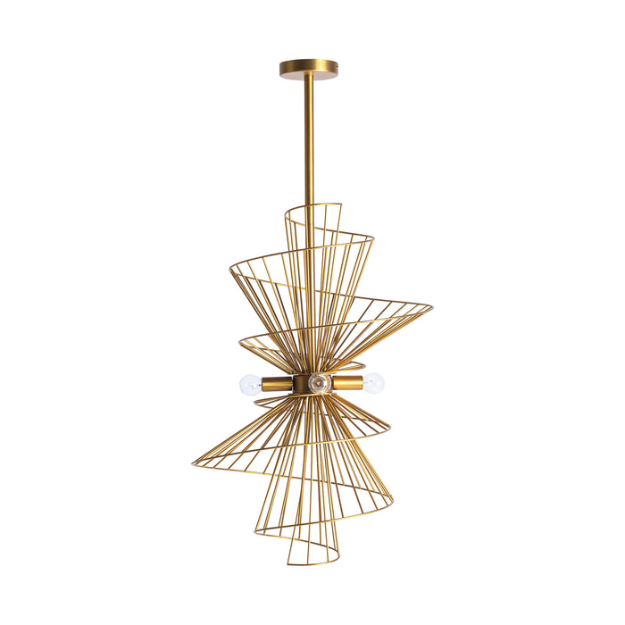 Enhance your space with the luxurious appeal of the Stowe Ceiling Lamp. Crafted in the Art Deco style, this exquisite ceiling lamp showcases a stunning gold color that exudes elegance and sophistication
