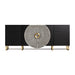 Introduce a touch of Art Deco elegance to your living space with the Gatsby Sideboard. This stunning piece features a captivating color palette of black, white and gold, creating a visually striking contrast.