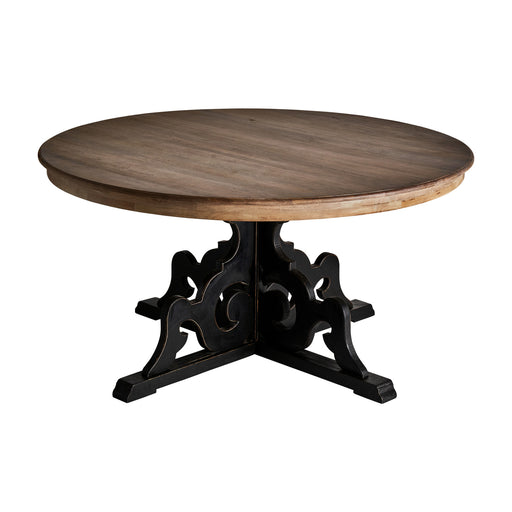 Stylish, crafted from strong mango wood, this dining table is finished in a sleek black for an eye-catching look