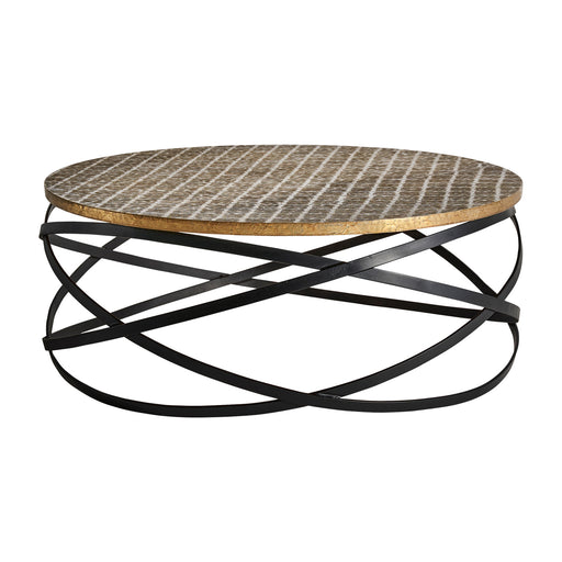 BUSSANG Coffee Table is a perfect blend of industrial and sleek elements. Crafted with a durable iron frame and completed in a rich natural black, this table exudes sophistication in any living area.