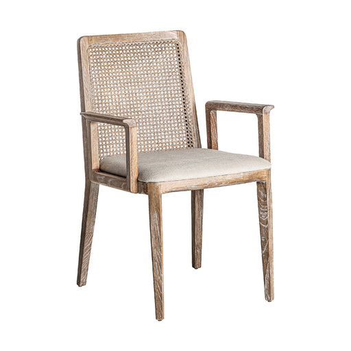 Chair Mattia, in a sophisticated cream hue, resonates with the geometric elegance and luxury of the Art Deco era. Meticulously crafted from ash wood and adorned with soft linen, it effortlessly combines comfort with style