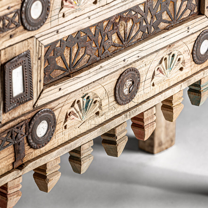 Introduce a touch of cultural charm to your space with the Bepea Console Table. Inspired by ethnic design, this stunning piece showcases a natural color that highlights the beauty of the teak wood