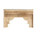 Elevate the ambiance of your home with the Akeba Console Table, an exquisite piece that embodies the essence of ethnic style. Meticulously hand-carved from teak wood, this console table showcases intricate craftsmanship and attention to detail. Its natural color highlights the beauty of the wood grain, while the unique hand-carved design adds a touch of individuality.