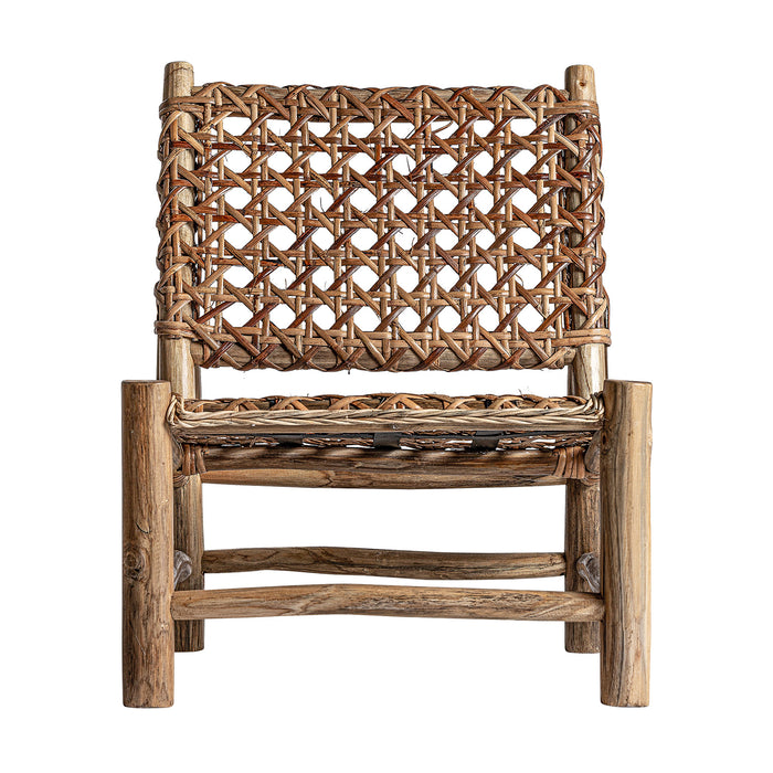 The Armchair LUBAN is a handcrafted and unique masterpiece that combines contemporary style with natural materials. Its beautiful natural color and teak wood frame exude sophistication and elegance, while the cotton upholstery provides comfort and durability