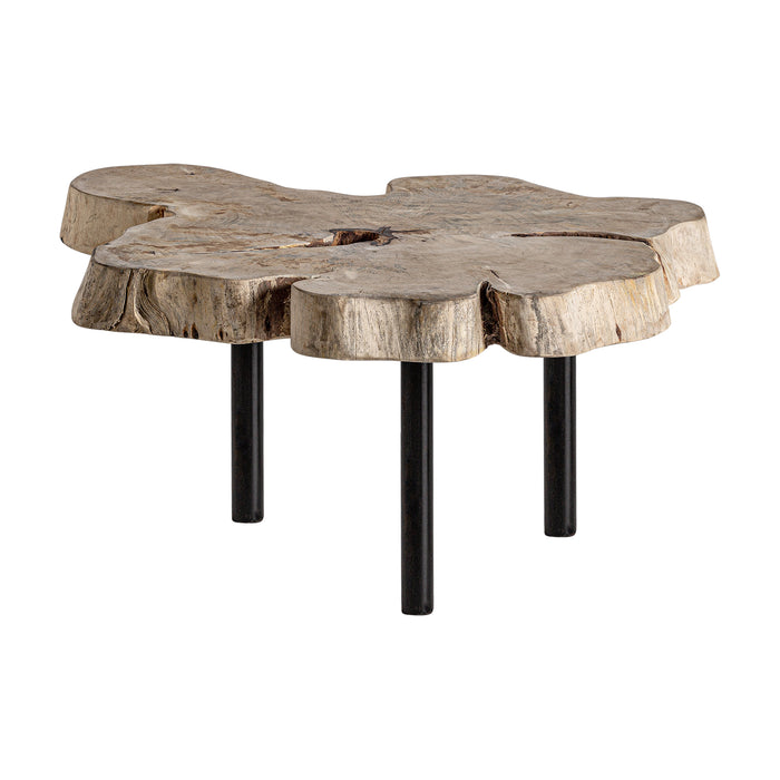 This unique coffee table, KOZLU, is crafted from wood combined with iron, giving it a beautiful and natural appeal. Its one-of-a-kind design is sure to be a stunning focal point of a living room or family area.&nbsp;
