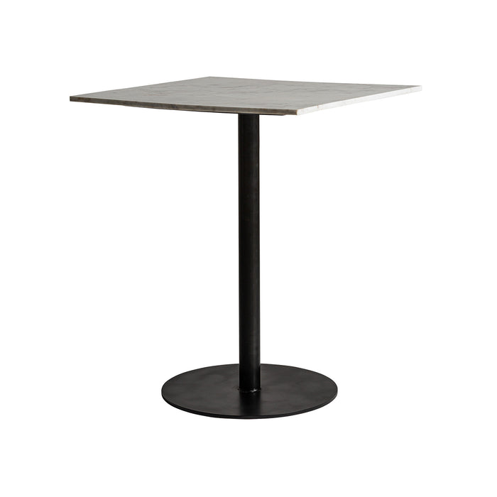 Harlem Bar Table, adorned in contrasting black and white shades, epitomizes the luxurious sophistication of Art Deco design. The table's opulent marble top rests gracefully upon a foundation of rich mango wood and resilient steel, offering a harmonious blend of materials