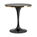 The Bar Table Than is a stunning example of Art Deco Style, designed to exude luxury and sophistication. This exquisite piece is crafted from a combination of synthetic marble, steel, and iron, making it both durable and visually striking