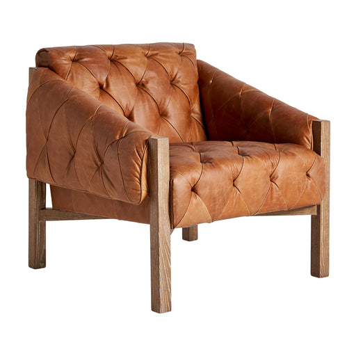 vintage leather armchair brown
