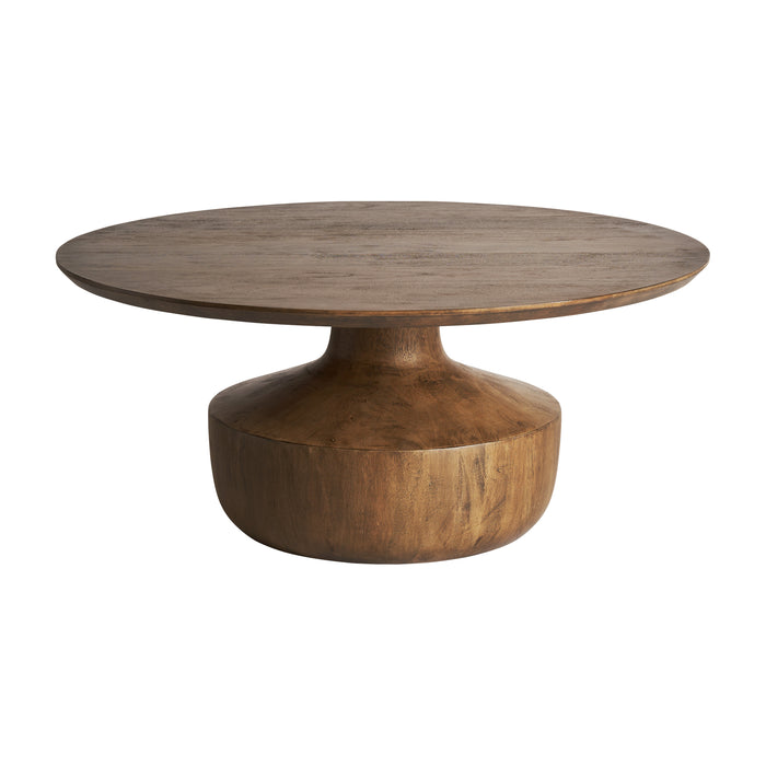 The Beaune Coffee Table, crafted from pure pine wood, showcases a natural color that complements its Colonial Style. This piece is a lifetime addition to any living space, exuding the pure nature of the wood's organic beauty