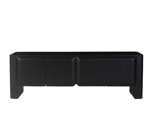 The KORDEL sideboard boasts a sleek and modern design, perfect for contemporary spaces. Crafted from high-quality mango wood, this piece is built to last and will add a touch of sophistication to any room. The black color finish adds a touch of elegance and pairs beautifully with a variety of decor styles
