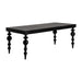 The Dining Table RHODES in black color is an elegant and stylish addition to any Art Deco inspired home decor. Made of high-quality mango wood, it is sturdy, durable, and built to last