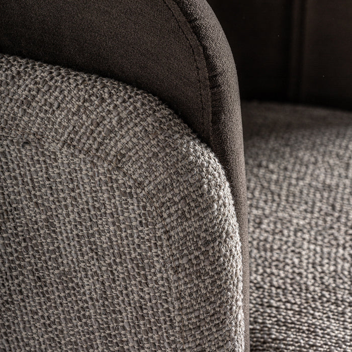 Indulge in the luxury of the CHAIR LABEGE. This contemporary masterpiece combines artisanal craftsmanship with a chic grey and black color scheme, carefully hand made for a unique finish. Made from premium wood, velvet, and mdf materials, this chair exudes elegance and sophistication