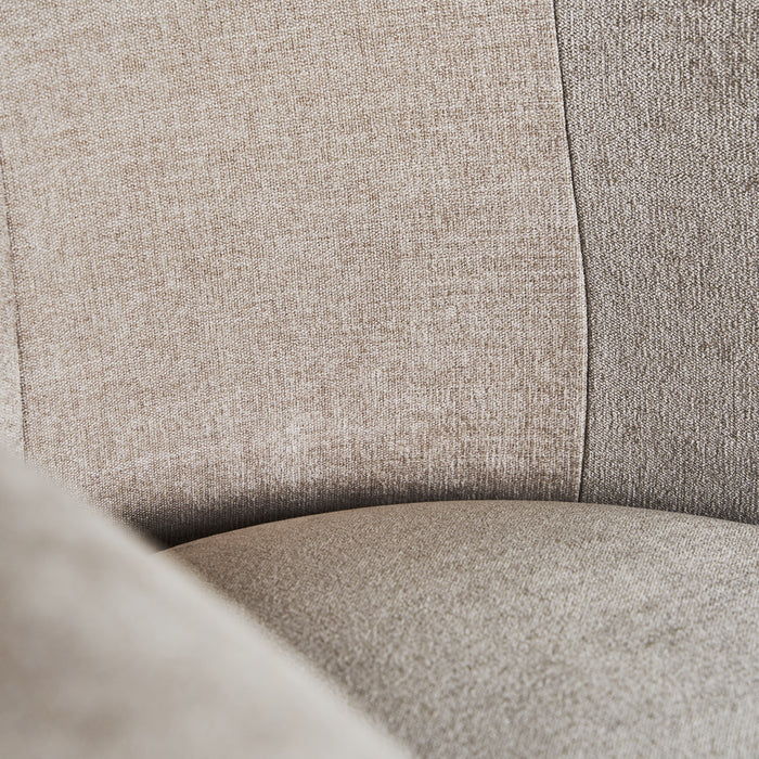 The armchair LONSET embodies classic style and unparalleled comfort. Its beige fabric velvet composition is luxuriously soft to the touch, while the art deco design adds a touch of sophistication to any interior. Enjoy a restful experience with this timeless armchair.