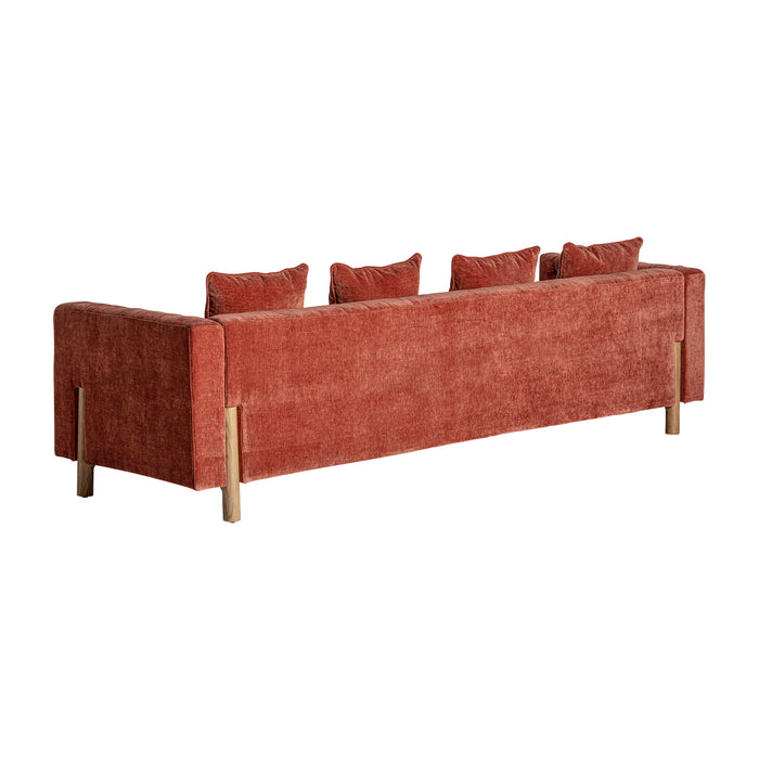 Sink into luxury with the Sofa CARLTON. Featuring a burgundy color and an elegant art deco style, this piece from the Carlton collection will bring sophistication, exclusivity and timelessness into any space. Its plush comfort and exquisite craftsmanship will make this sofa the envy of all.